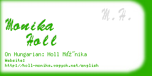 monika holl business card